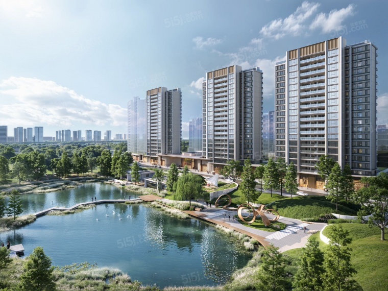 金茂泮湖满庭效果图