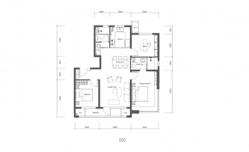金茂泮湖满庭3室2厅2卫