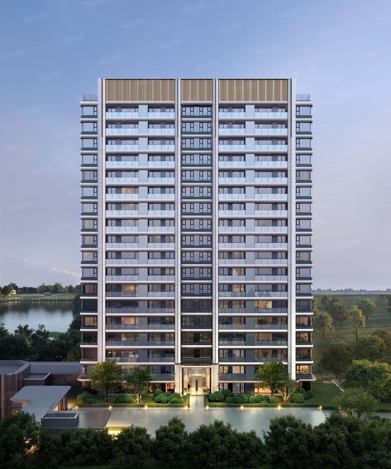 金茂泮湖满庭效果图