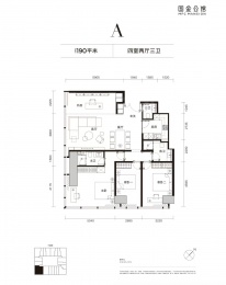 4室2厅3卫户型图