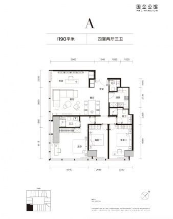 4室2厅3卫户型详情