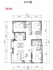 3室2厅2卫户型图