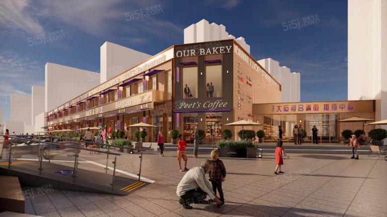 大运河合满街效果图