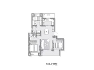 3室2厅2卫户型图