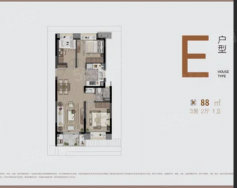 俊灿星城星尚庭3室2厅1卫