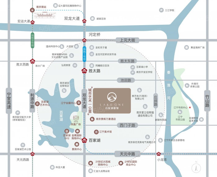 百家湖壹號区位图