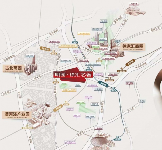 明园徐汇芯著区位图
