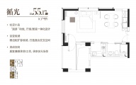 1室1厅1卫户型图