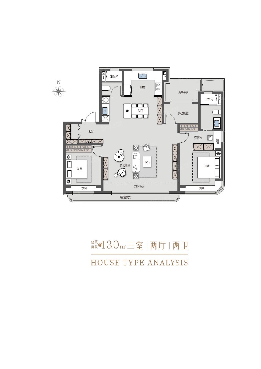 建投奥体誉院3室2厅2卫