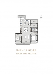 3室2厅2卫户型图