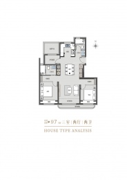 3室2厅2卫户型图