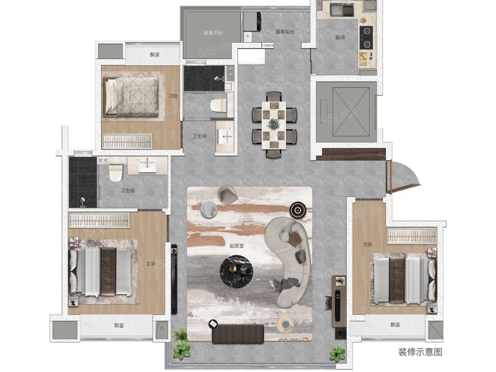 建投晋和府3室2厅2卫