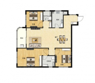 虹盛里3室2厅2卫