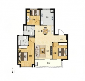 越秀杨浦天玥3室2厅2卫