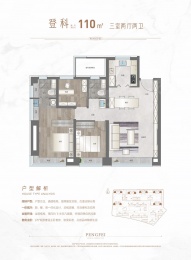 3室2厅2卫户型图
