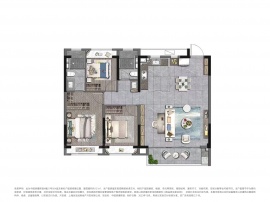 3室2厅2卫户型图