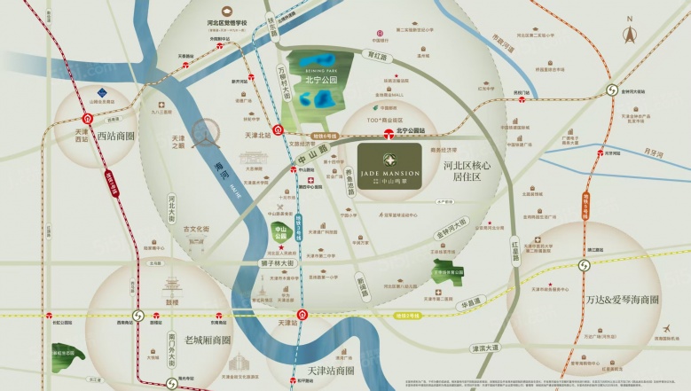 绿城中山鸣翠区位图