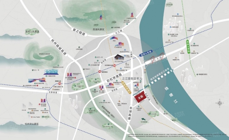 绿城知海棠区位图