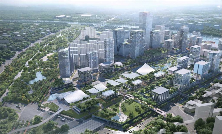 中建运河玖院配套图