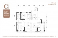 3室2厅2卫户型图