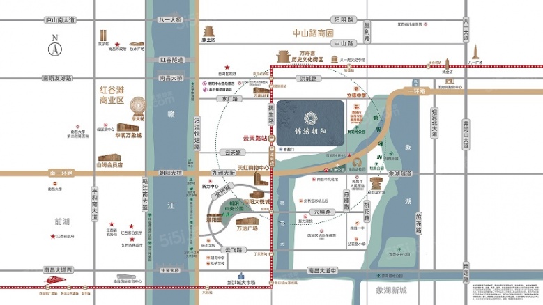 市政锦绣朝阳区位图