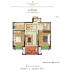 2室2厅1卫户型图