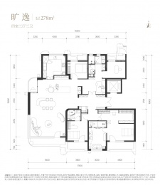 4室3厅3卫户型图