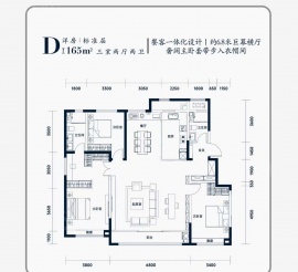 3室2厅2卫户型图