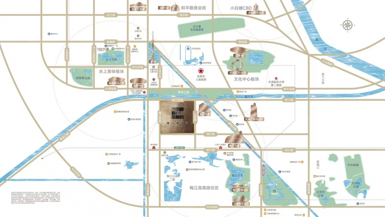 融创梅江壹号院区位图