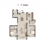 3室2厅2卫户型图