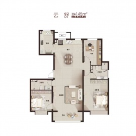 金隅云筑3室2厅2卫