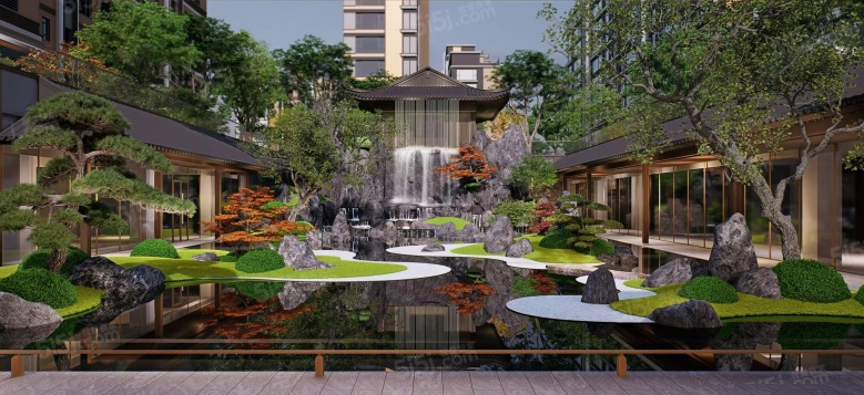 格调昆庭花园效果图