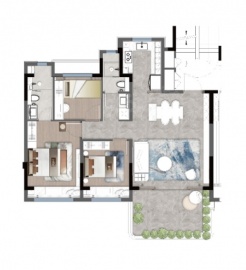 中铁青云府3室2厅2卫