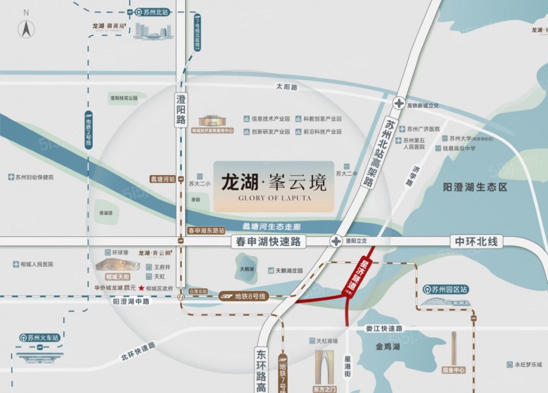 龙湖峯云境区位图