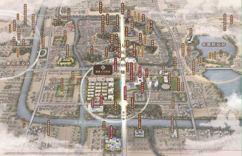 龙湖东吴原著区位图