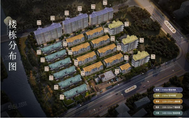 龙湖东吴原著沙盘图