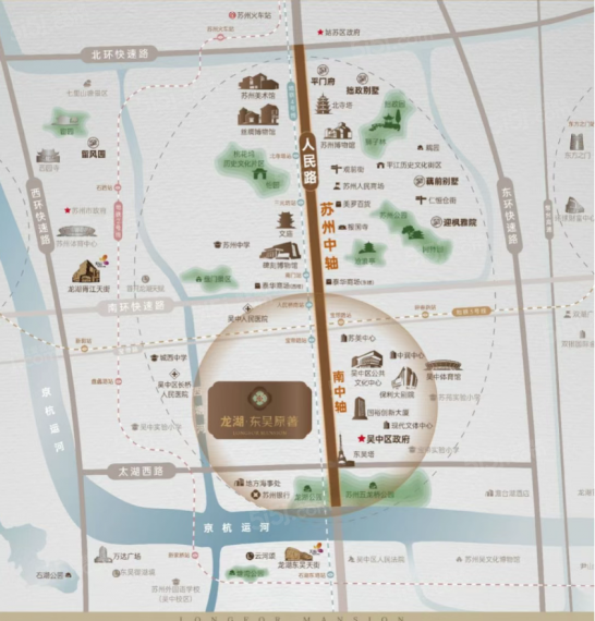 龙湖东吴原著区位图