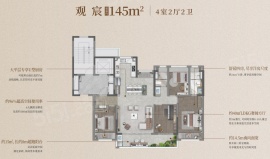 4室2厅2卫户型图
