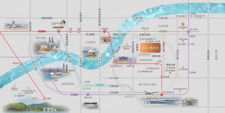 滨江.潮颂府区位图