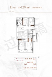 4室2厅2卫户型图