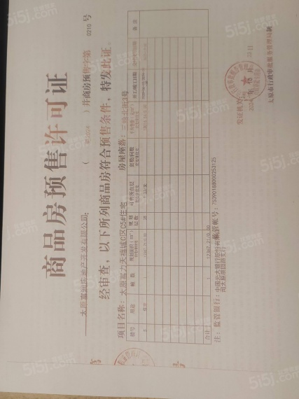 太原富力天禧城预售许可证