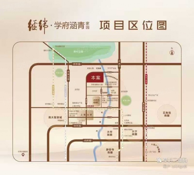 经纬学府涵青区位图
