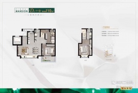 3室2厅2卫户型图