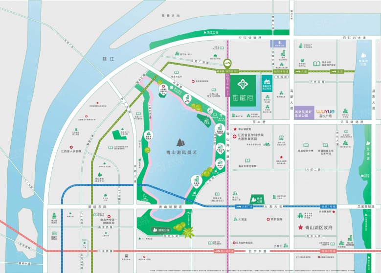 产控铂樾府区位图