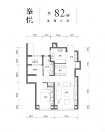 金地喜悦里2室2厅1卫