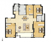 4室2厅2卫户型图