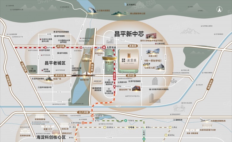 龙湖恩祥·凌雲颂区位图