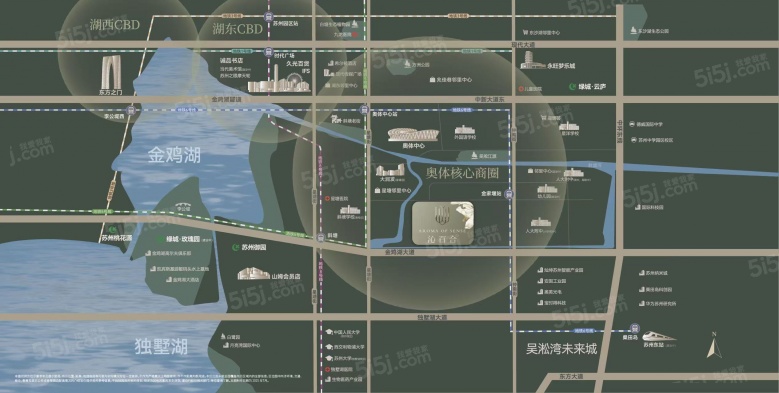 绿城沁百合区位图