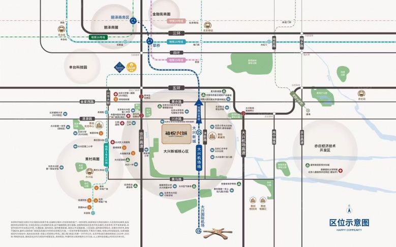 首创禧悦兴城区位图