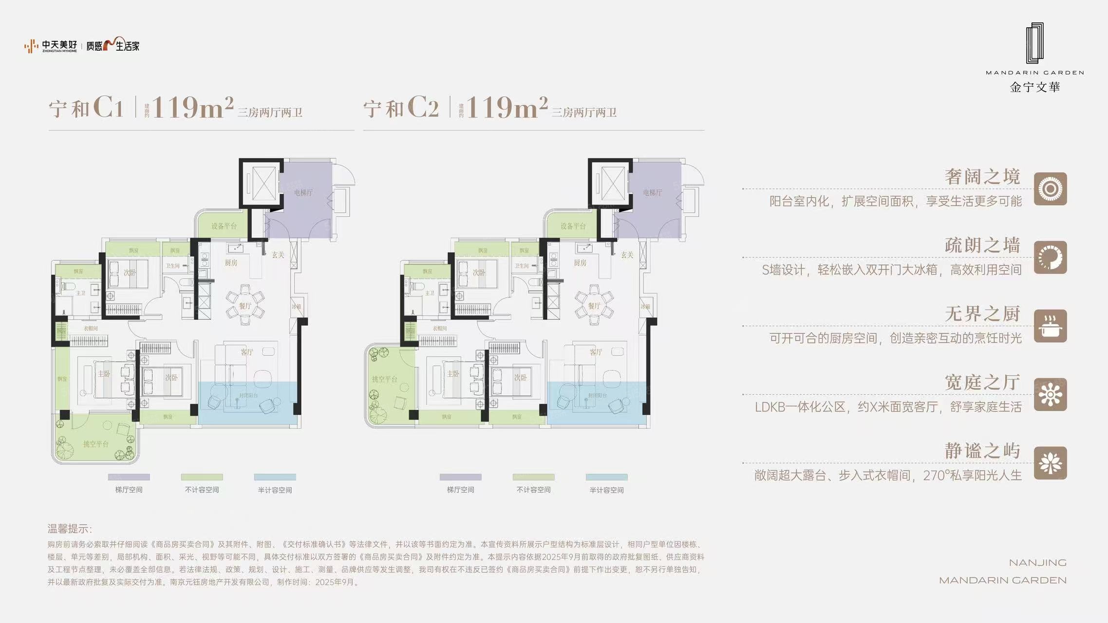 中天金宁文华3室2厅2卫